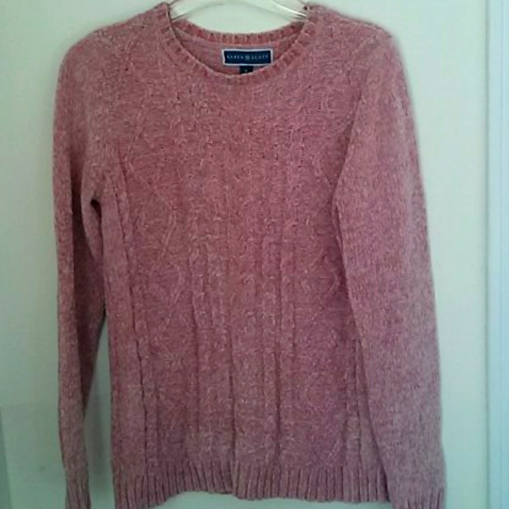 Karen Scott Chenille sweater.